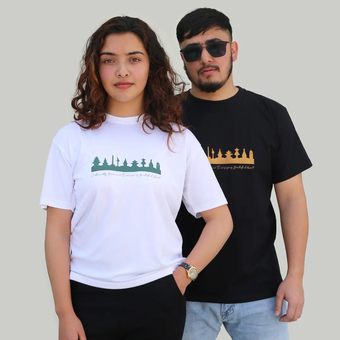 Kathmandu City Couple T-shirt